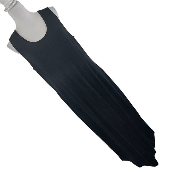 CHICO'S TRAVELERS! LUXE BLACK WRINKLE FREE FULL LENGTH TANK STYLE DRESS! SZ M - Picture 11 of 11